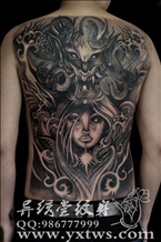 欧美3D风格纹身